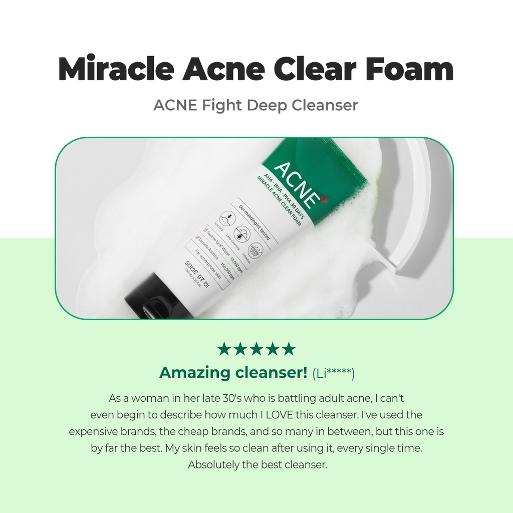 SOME BY MI 30 Days Miracle Acne Clear Foam Cleanser