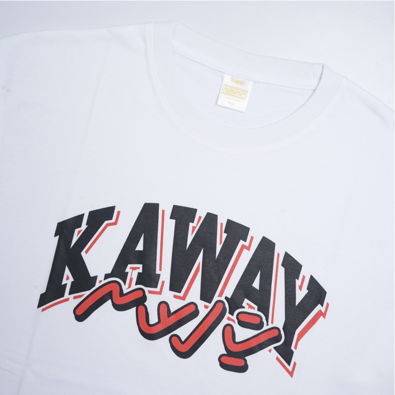 Kaway T-shirt Kaos COLKAW WHITE