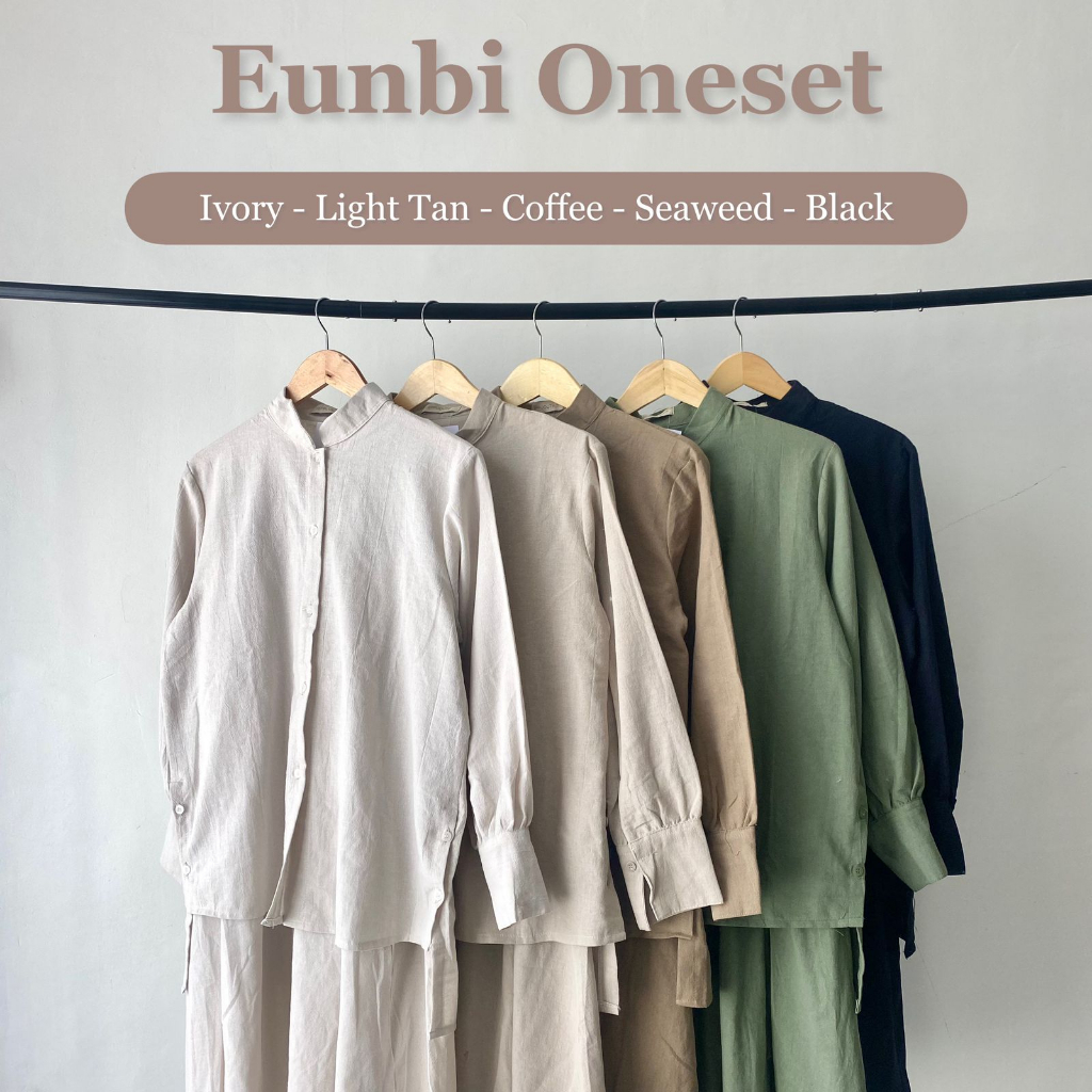 Eunbi Linen One set I Blouse Linen and Skirt Linen [YEPPUOUTFIT]