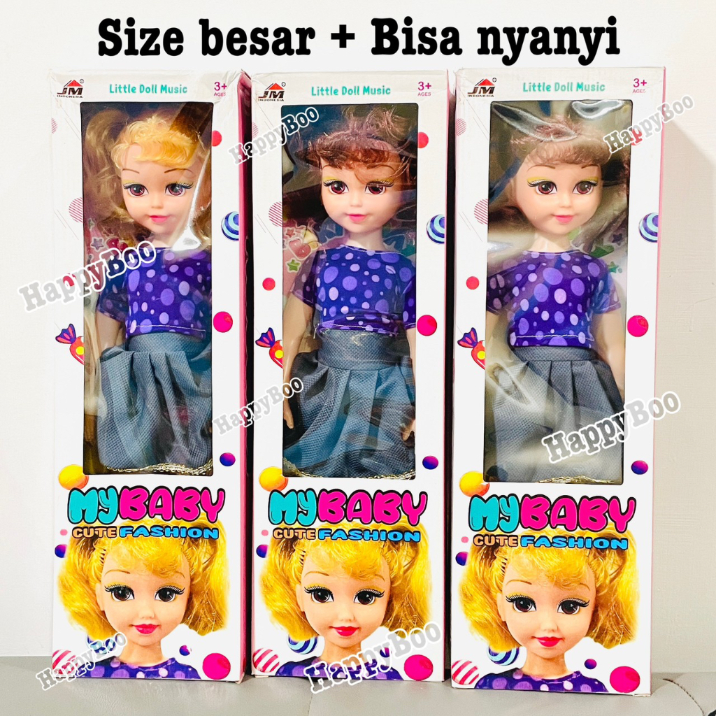 mainan boneka my baby cute fashion box ( Boneka bisa Nyanyi ) MBCF