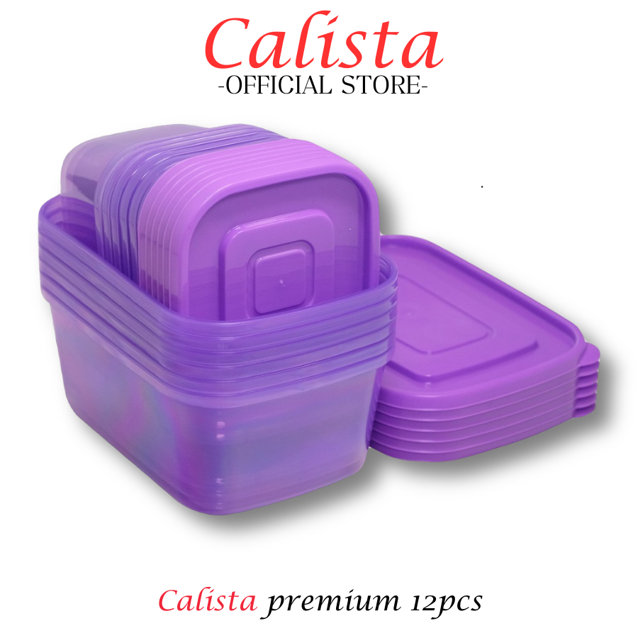 Toples Plastik Kulkas Calista Rumoi Soft Isi 12Pcs/ Food Container Set/ Kotak Makanan/ Tempat  Penyi