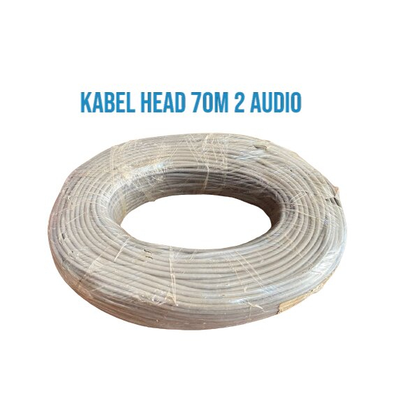 KABEL HEAD 70 METER KABEL AUDIO  2 SERABUT