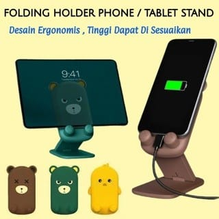 NUZ Holder Handpone HD-40 Karakter Kartun Stand HP / Tablet Lucu