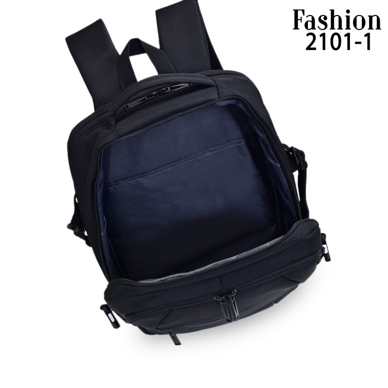 Tas Ransel Pria 2101-1 (Bahan A) Kanvas ( Waterproof Rough Silk Fabric )