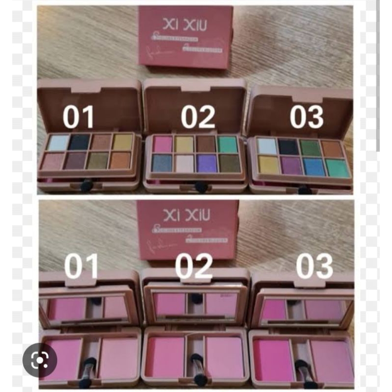 Eyeshadow blush on palette XI XIU (BPOM)