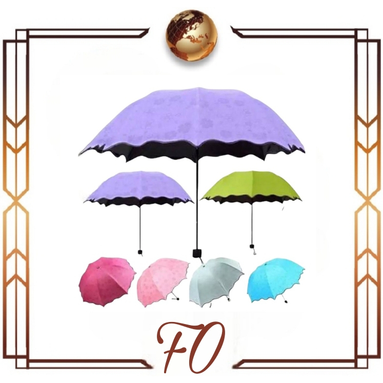 (FO) BARU PAYUNG MAGIC UMBRELLA 3D / Payung Hujan dengan Motif yang Muncul ketika Basah (WARNA RANDOM)