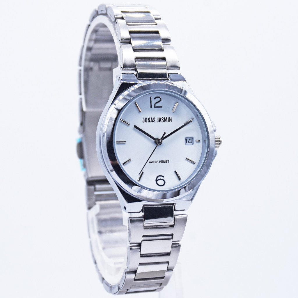 JAMINAN ORIGINAL✅Jam Tangan Wanita  JJ-2229L Strap Rantai Stainless Tanggal &amp; Garansi Aktif