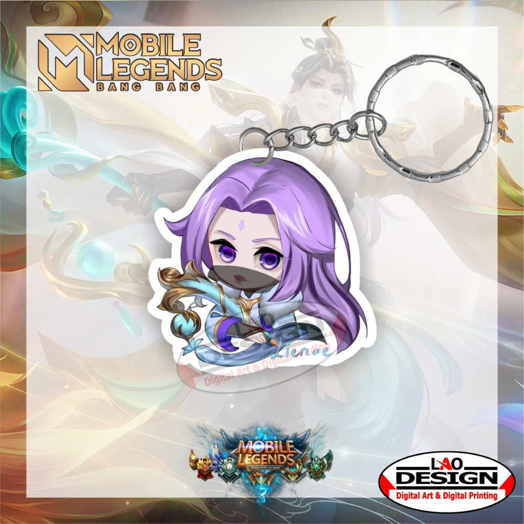 Gantungan Kunci Luo Yi Mobile Legend - Gantungan Kunci Akrilik - Ganci Akrilik - Gantungan Kunci Her
