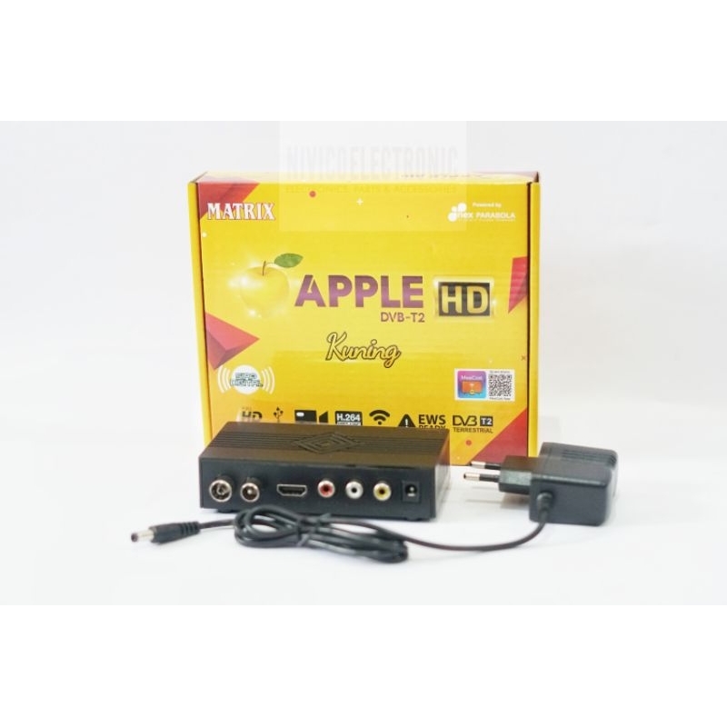 SET TOP BOX MATRIX APPLE KUNING DVB T2 