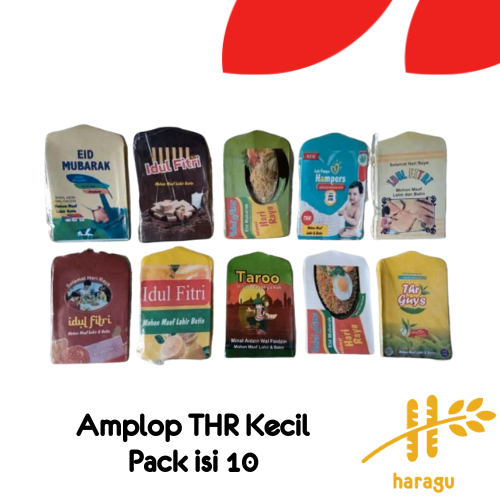 

Amplop THR Idul Fitri 10 lembar /Pack Motif Snack