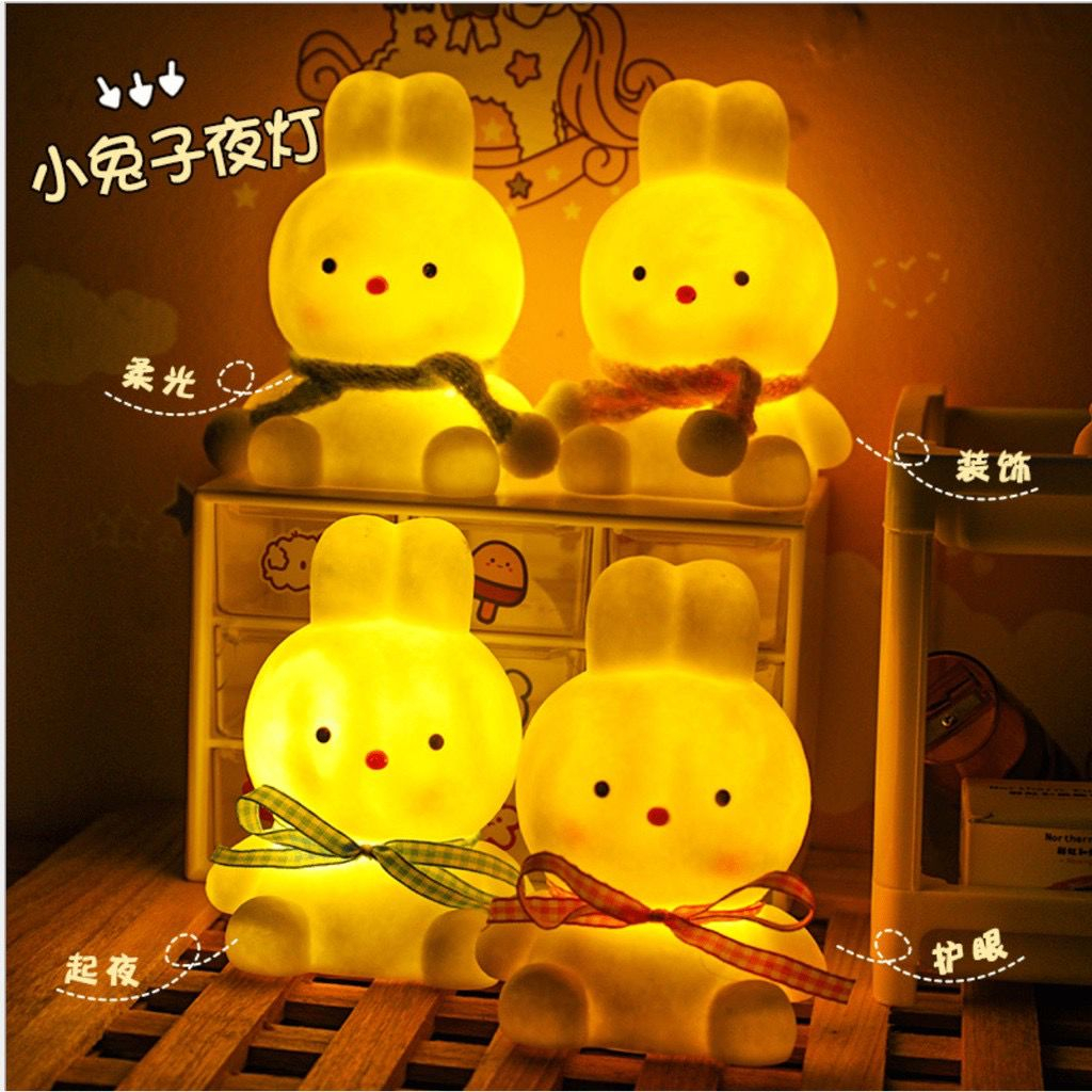 Lampu Kartun Malam Kamar Tidur Lampu Tidur Bayi Menyusui Pelindung Mata Anak Lampu Malam Lampu Dekor