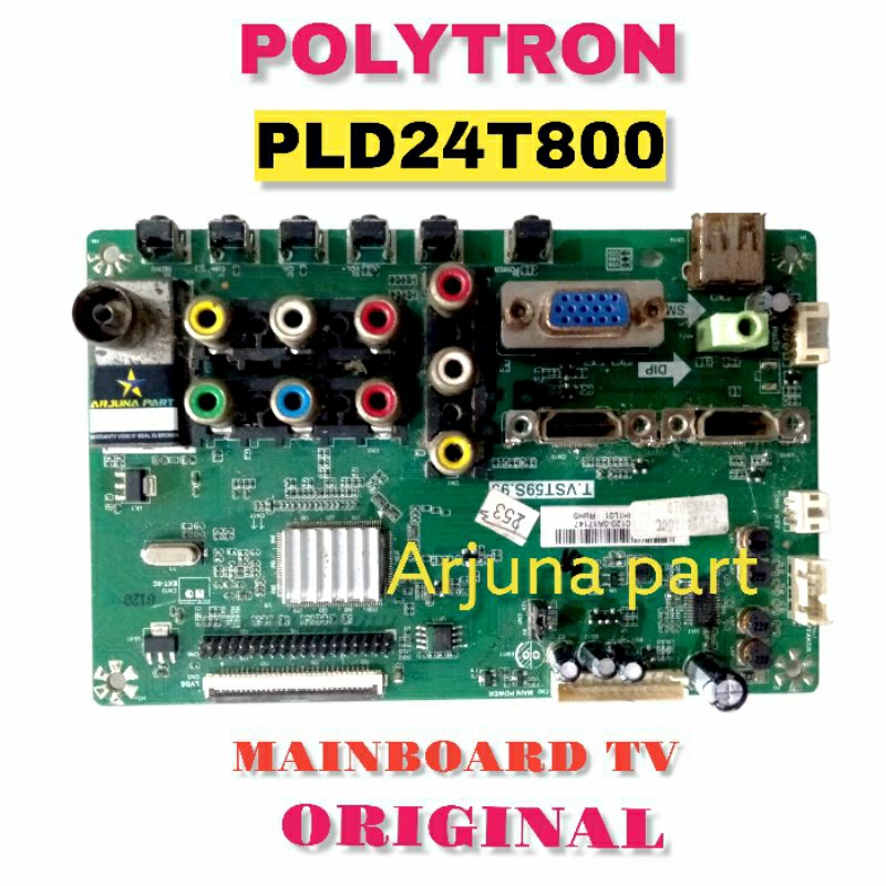 MAINBOARD TV POLYTRON PLD24T800 / MB TV POLYTRON PLD24T800 / MESIN TV POLYTRON PLD24T800 / MODUL TV 