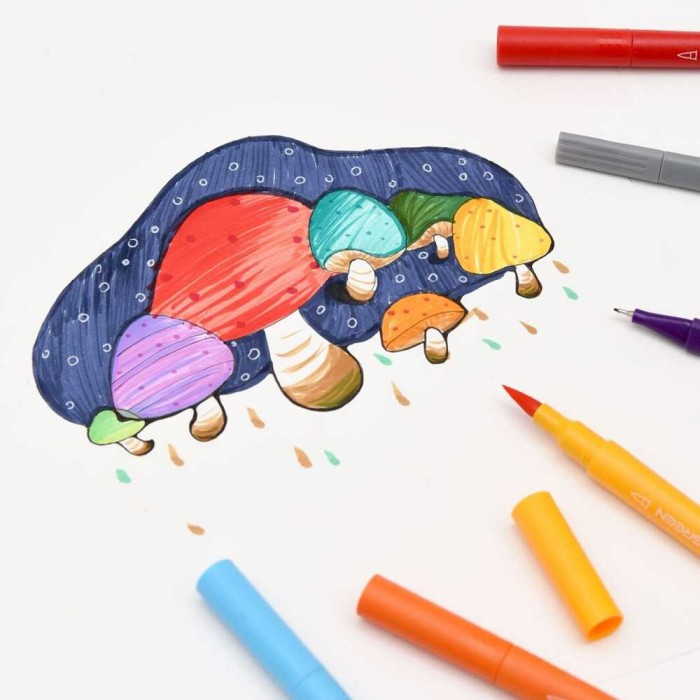 

Spidol Warna Warni Dual Head Water Color Pen 36 PCS KACO KALOR