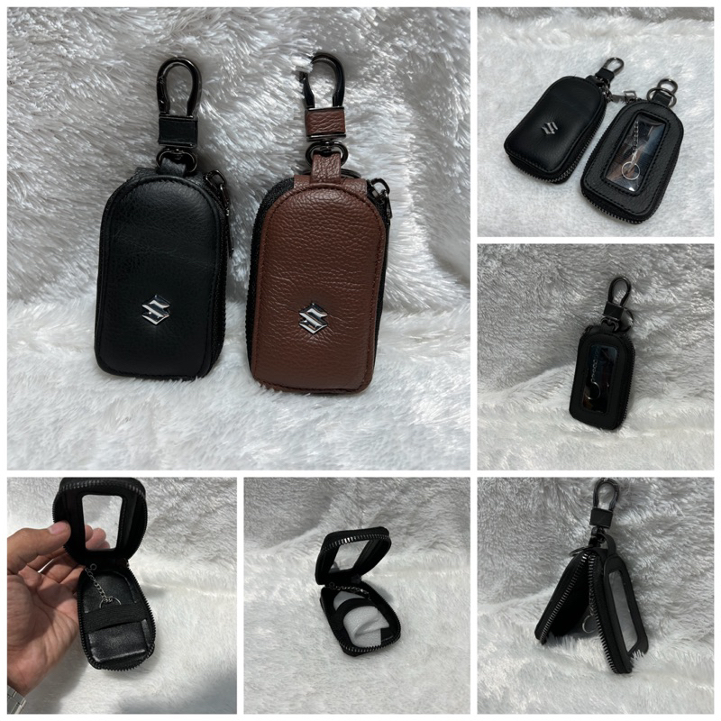 Dompet Remote Mobil Mika Logo Suzuki / Gantungan kunci Mobil Motor Logo Suzuki / Dompet STNk Mobil M