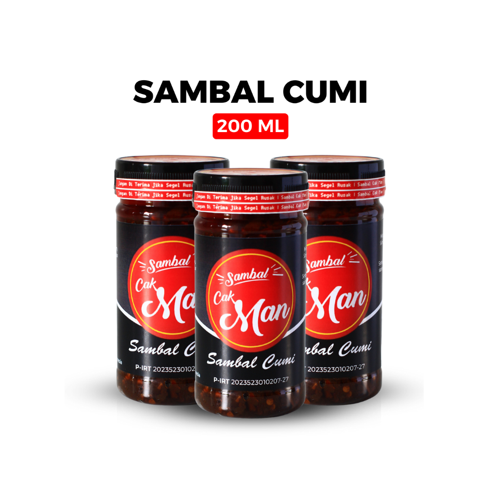 

Sambal Cumi - 200 ml Cak Man Pedas FULL CABAI