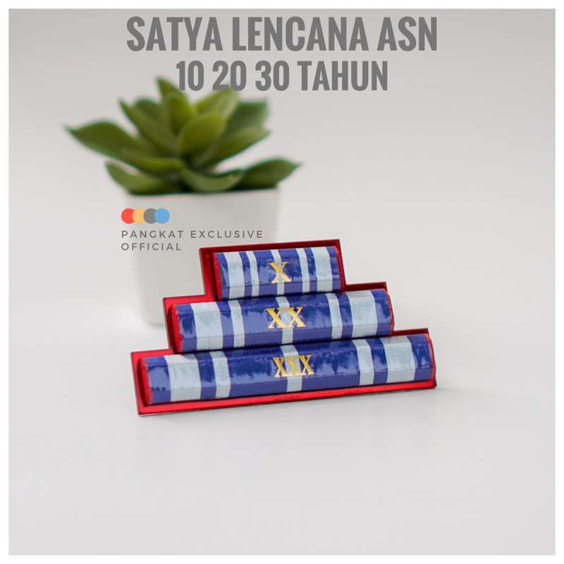 SATYA LENCANA ASN 10 20 30 TAHUN MODEL PRISMA - PITA JASA ASN 10 20 30 TAHUN