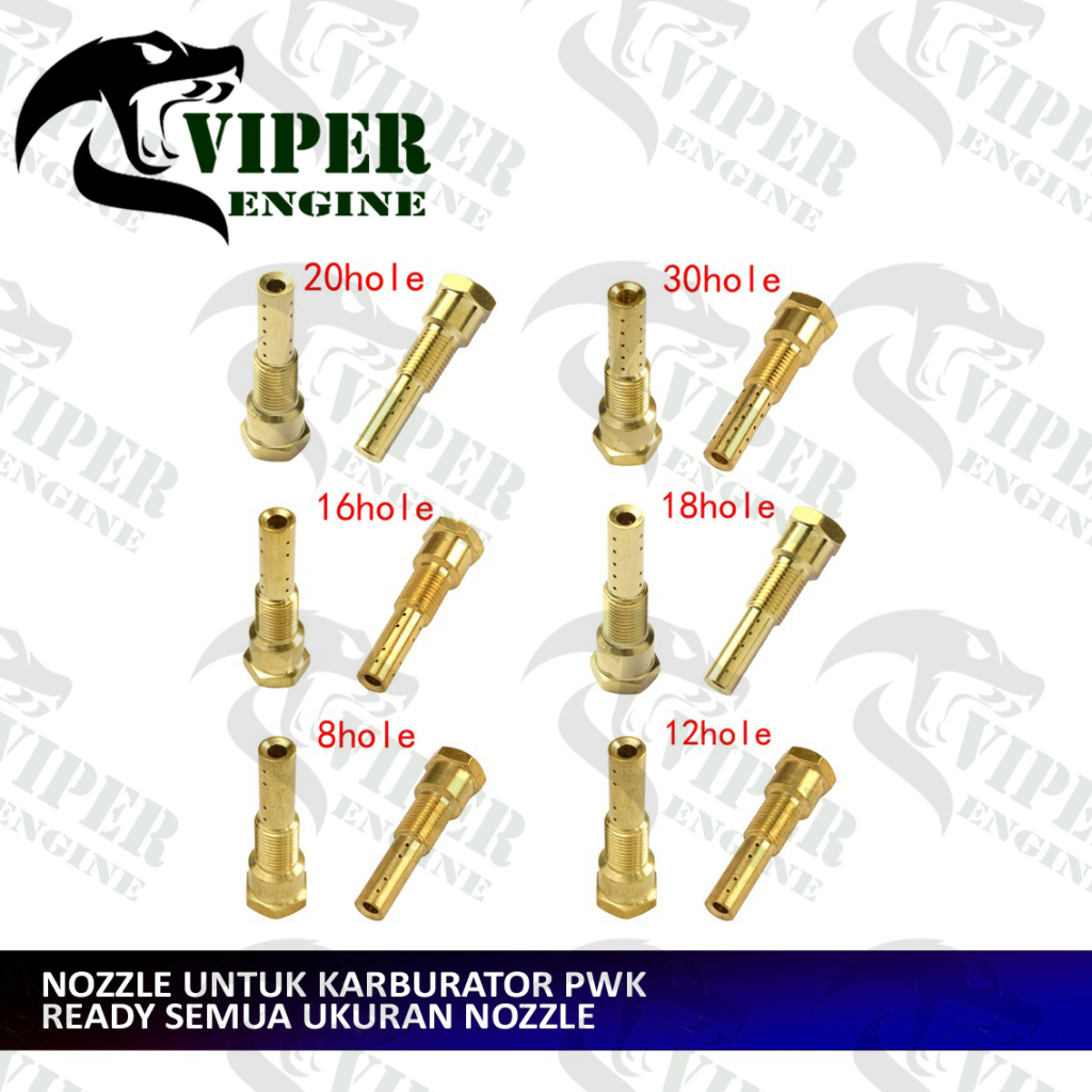 [ BISA COD ] NOZZLE PWK LUBANG 8 12 16 18 20 30 NOJEL NOZLE NOZEL NOSEL NOZZEL NO JEL SPUYER MAIN PI