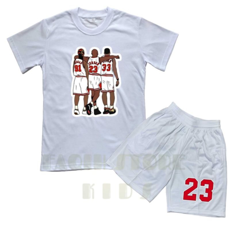 Kaos Anak NBA JORDAN,Baju Setelan Anak NBA Jordan23