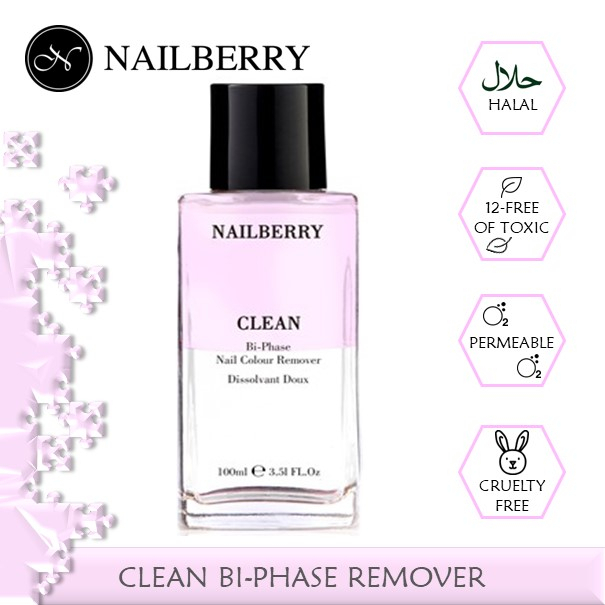 Pembersih Kutek Instant Halal Nailberry Clean Nail Polish Color Remover