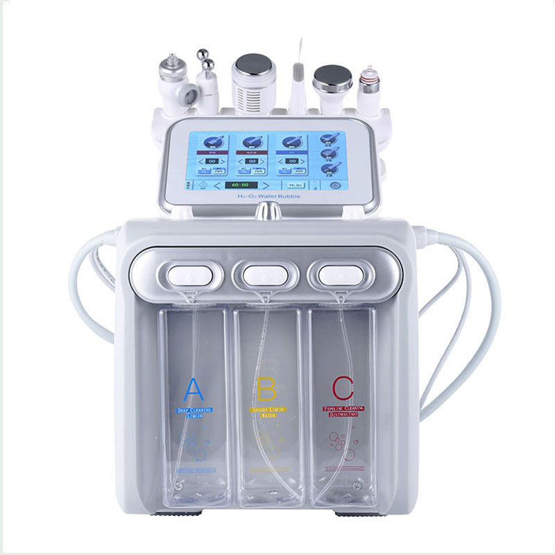 9 in 1 Aqua Peel Hydrogen Oxygen dermabrasion hydra skin scrubber ultrasound rf setrika wajah dingin Air Hydra untuk SPA