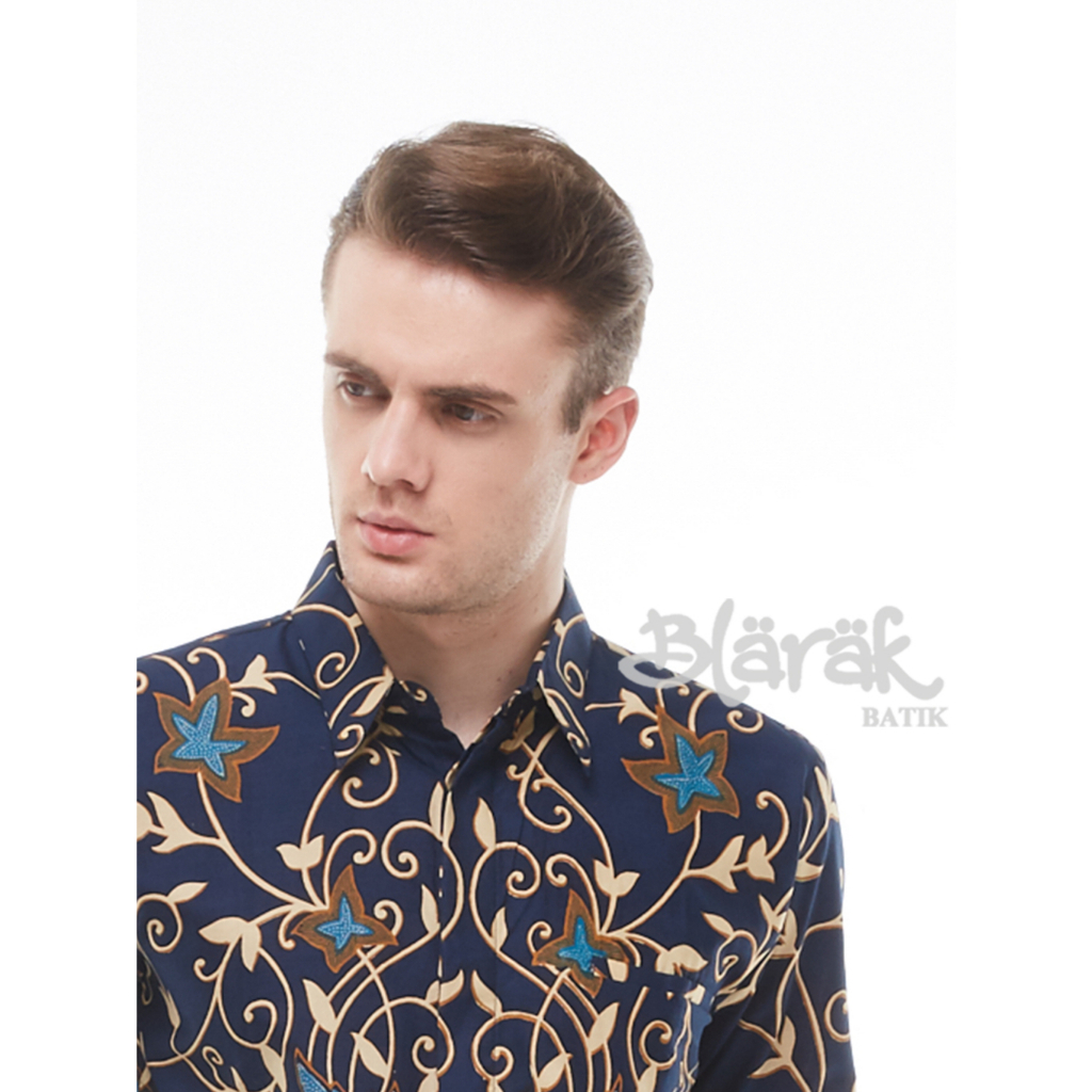 BATIK PRIA LENGAN PANJANG MOTIF TERBARU MEREK BLARAK-TERIMA PESANAN SERAGAM