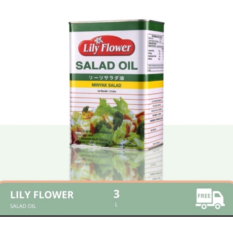 

Lily Flower Salad Oil 3liter / minyak salad