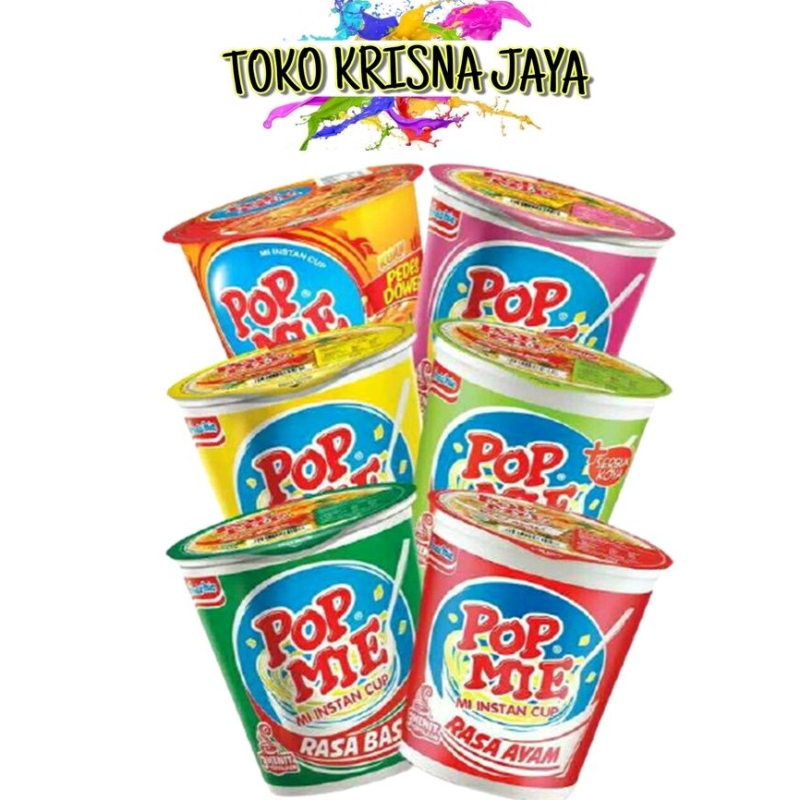 

POP MIE CUP MINI KEMASAN 2 PCS X 35 GR RASA AYAM BAWANG | BASO | SOTO AYAM