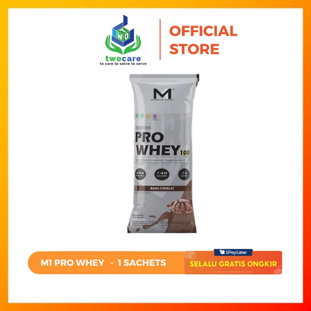 M1 Pro Whey 100 Muscle First 1 Sachet 40gr Whey Protein