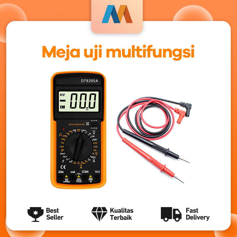 Mukava Alat Pengukur Multimeter Digital Portable