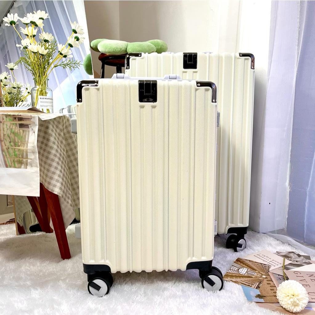 Koper Ashley Series Bagasi Kabin Suitcase Luggage Koper Anti Pecah 20 Inch 24 Inch Jumbo Koper Semi Alumunium Roda Copot Koper Mulfitungsi