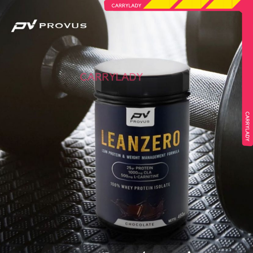 Provus Lean Zero Isolate Whey Protein Dan Fat Burner Lost Weight Formula 15 Servings 450 gr Susu Fitness Diet