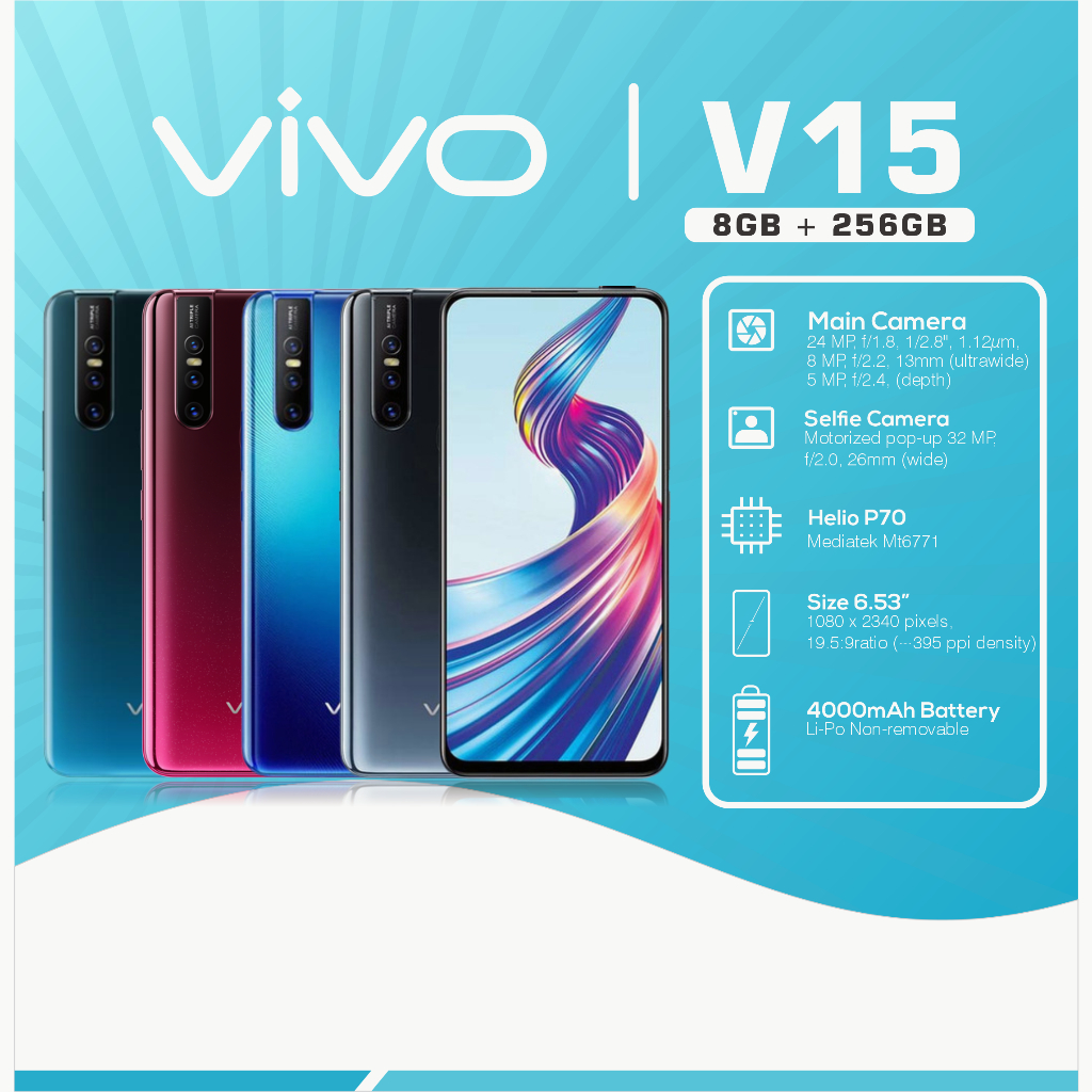 HP VIVO V15 RAM 8/256GB 4G Smartphone Android GARANSI