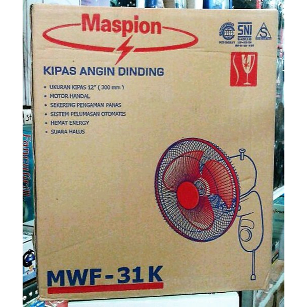 Maspion Kipas Angin Dinding Wall Fan MWF 31 K MWF 31K 12 Inch