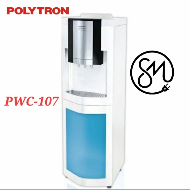 Dispenser Polytron PWC-107 Galon atas Kompresor PWC107 G 3 kran