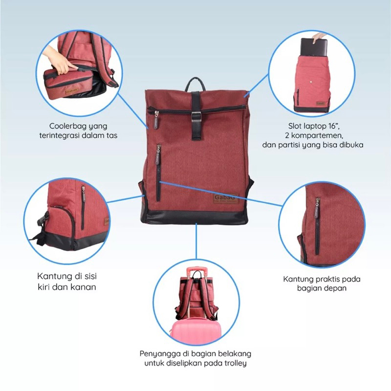 Gabag Tas Asi Ransel Kelimutu / Cooler Bag Backpack