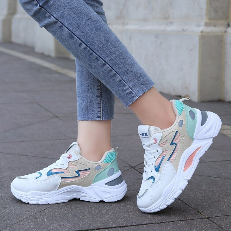 Free BOX Sepatu Sneaker Putih Wanita Import Premium Quality Sepatu Olahraga Sepatu Casual Sneakers Wanita Sport Shoes NS205A