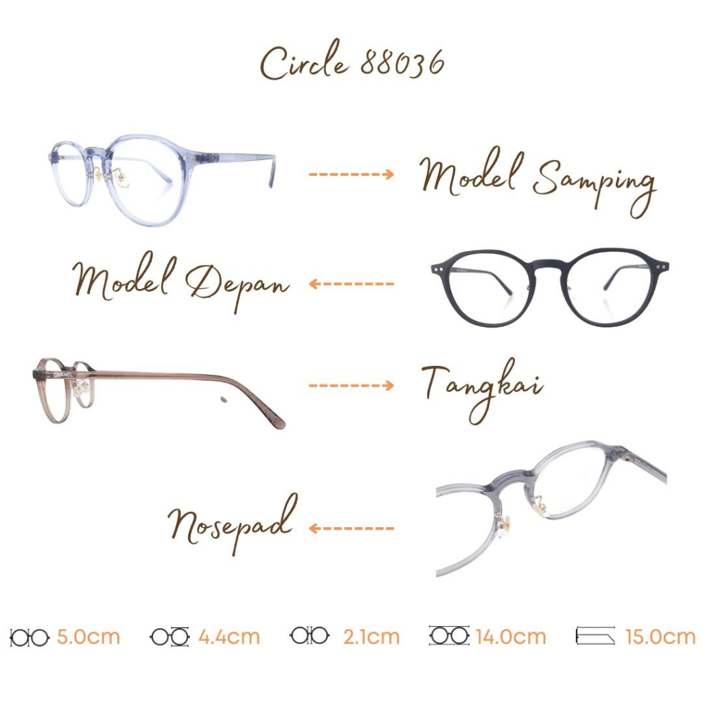 PAKET FRAME LENSA KACAMATA TYPE 88036