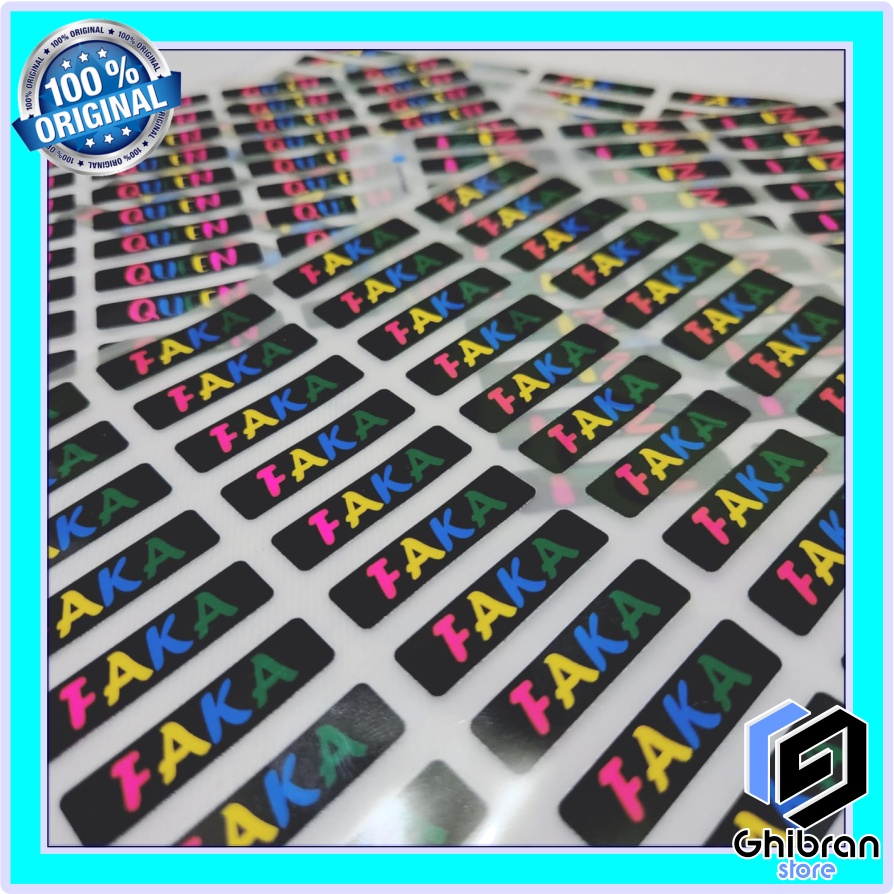 Stiker kain SEHARI JADI - isi 100pcs