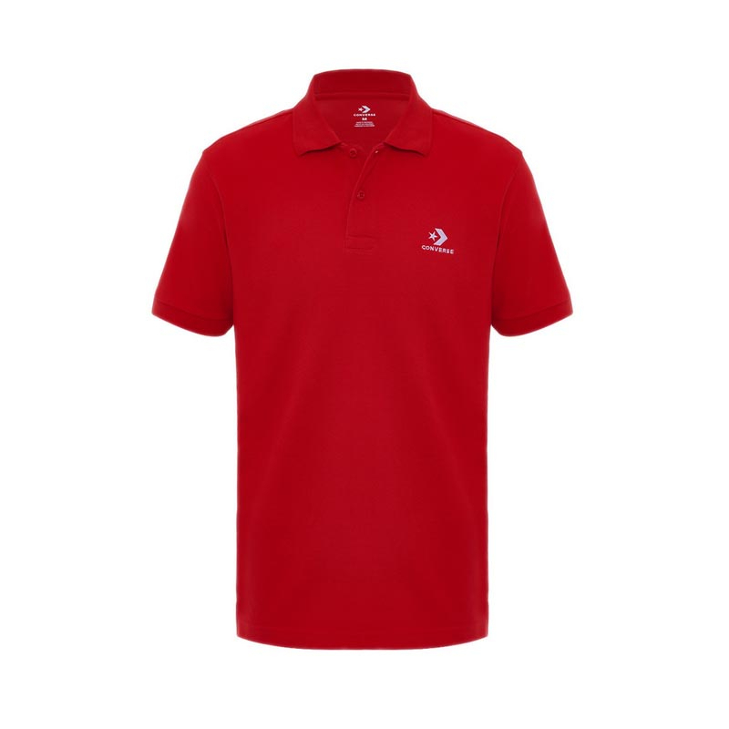 Clearance Sale CONVERSE MEN'S STAR CHEVRON POLO - UNIVERSITY RED