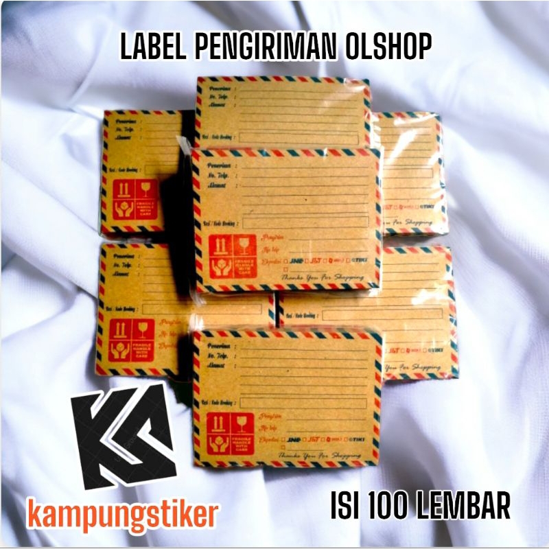 

Label Pengiriman Olshop Kertas Kraf - Siap Kirim