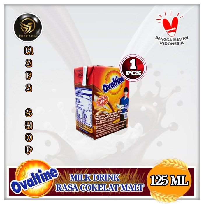 

Ovaltine Milk Kotak UHT Chocolate Malt | Susu Cokelat - 125 ml (Kemasan Satuan)