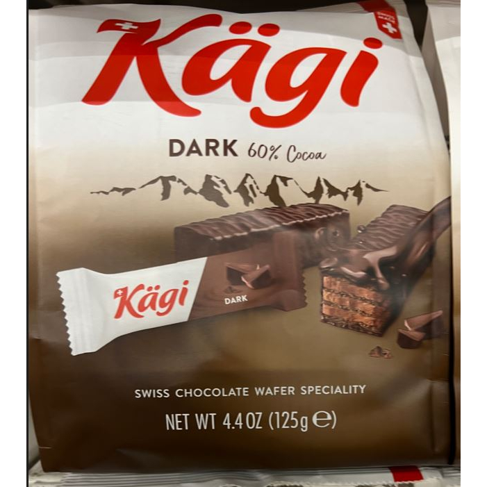 

Kagi - Dark Mini Swiss Dark Chocolate Wafer 60% Dark Cocoa125g