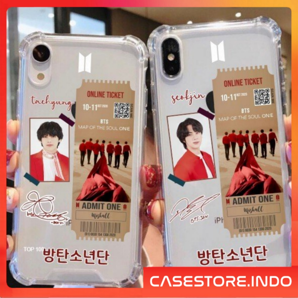 [BTS40] Custom Case BTS MOTS on Red for All Type HP Lainnya Chat Admin