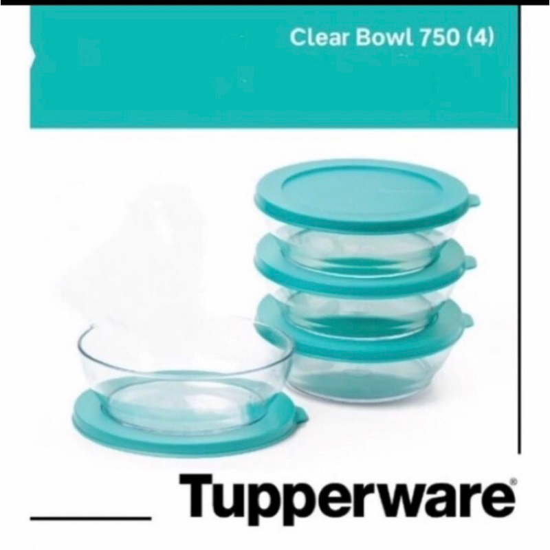Terlaris Tupperware Clear Bowl 750ml