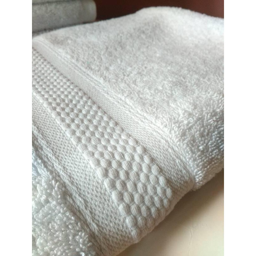 Handuk Mandi Hotel Putih Tebal Mutia Uk 70x140 Handuk Mandi Dewasa 100% Cotton Menyerap Air
