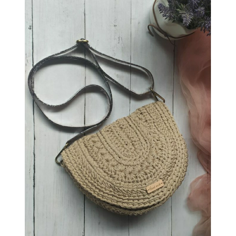 Tas rajut Rania - tas rajut selempang - tas rajut kekinian - tas rajut premium