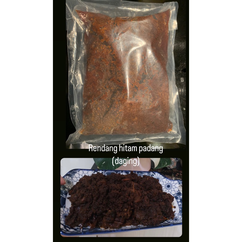 

frozen rendang hitam padang daging 500gr