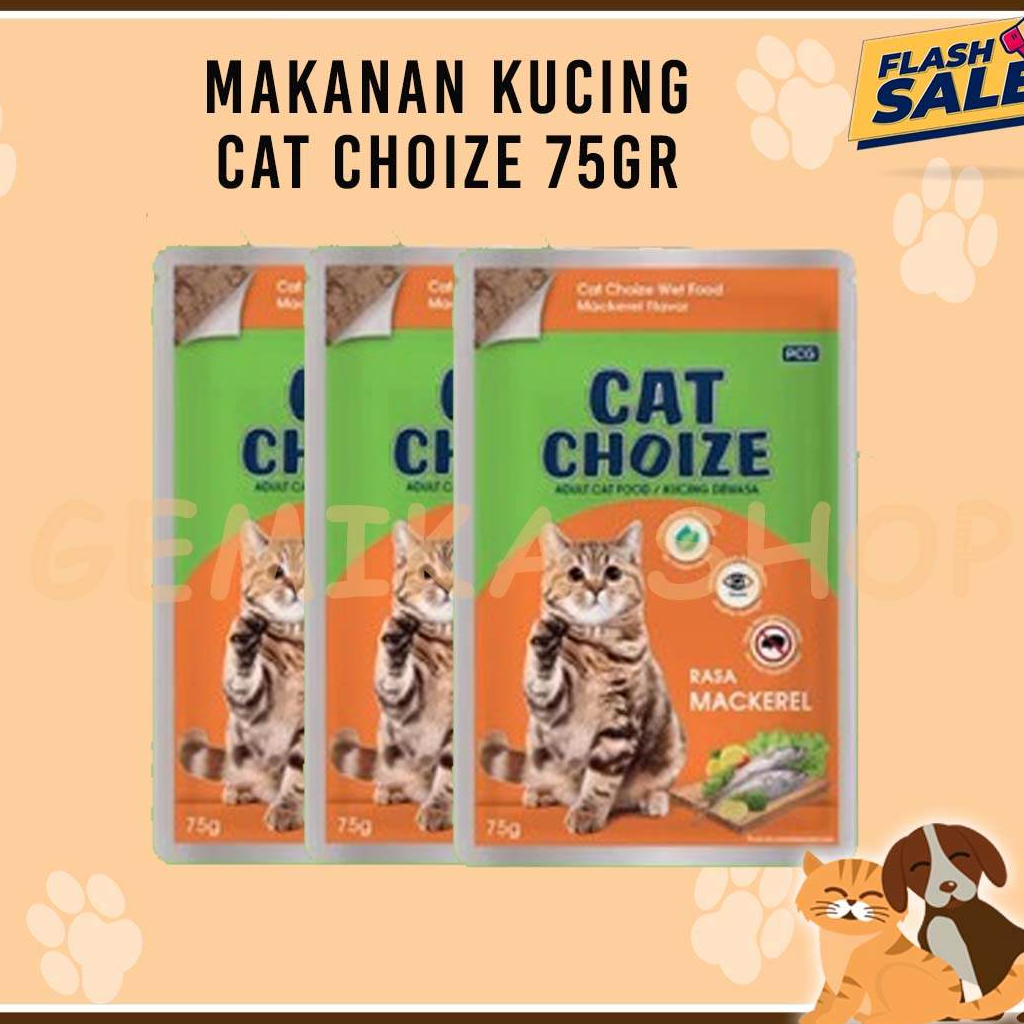 MAKANAN KUCING BASAH CAT CHOIZE POUCH 75GR