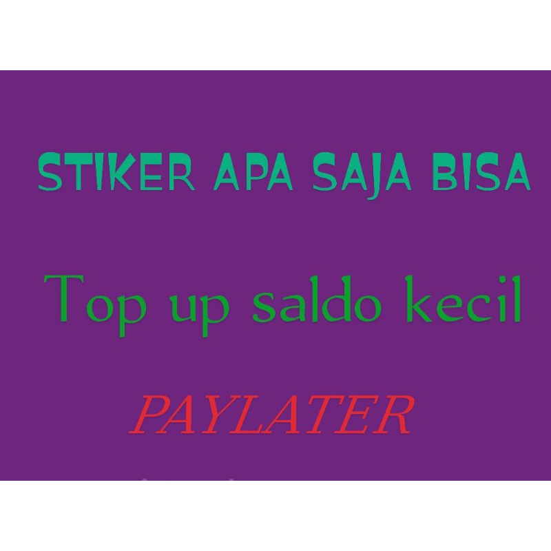 

stiker isi pulsa