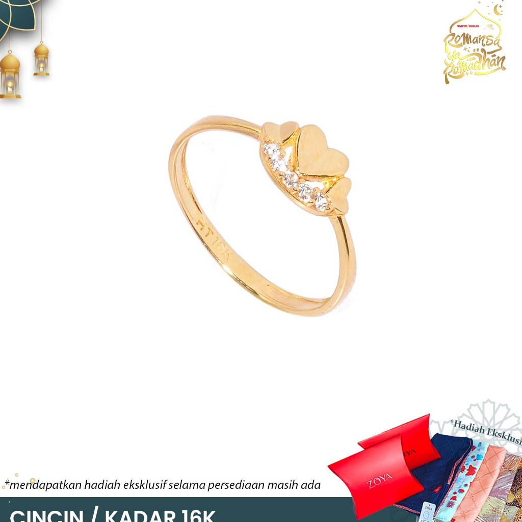 CINCIN EMAS MAS 16K PERHIASAN AKSESORIS WANITA EMAS WAHYU REDJO CC16KAP A10
